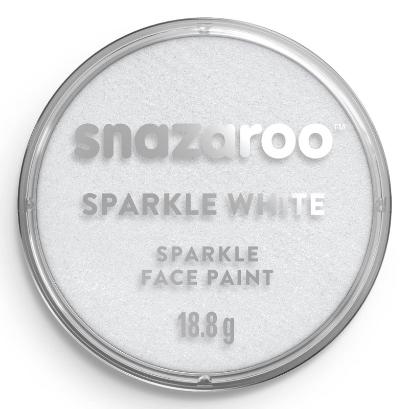 Snazaroo Sparkle Face and Body Paint, 18.8g (0.66-oz) Pot, Sparkle White - Image 1