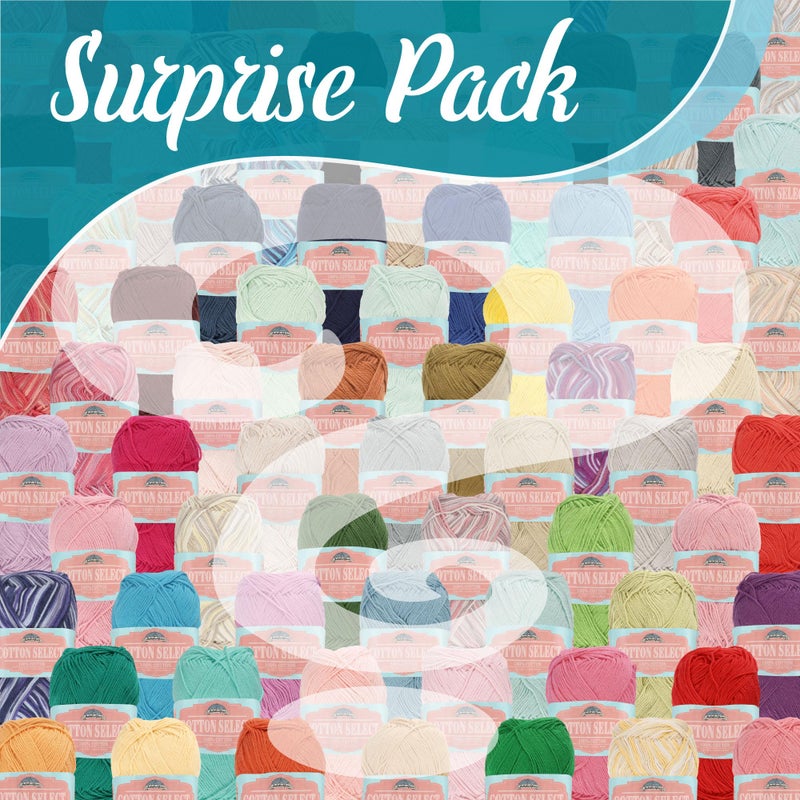 BambooMN Cotton Select 100% Cotton Yarn, 4 Skein Assorted Color Surprise Package - Image 2