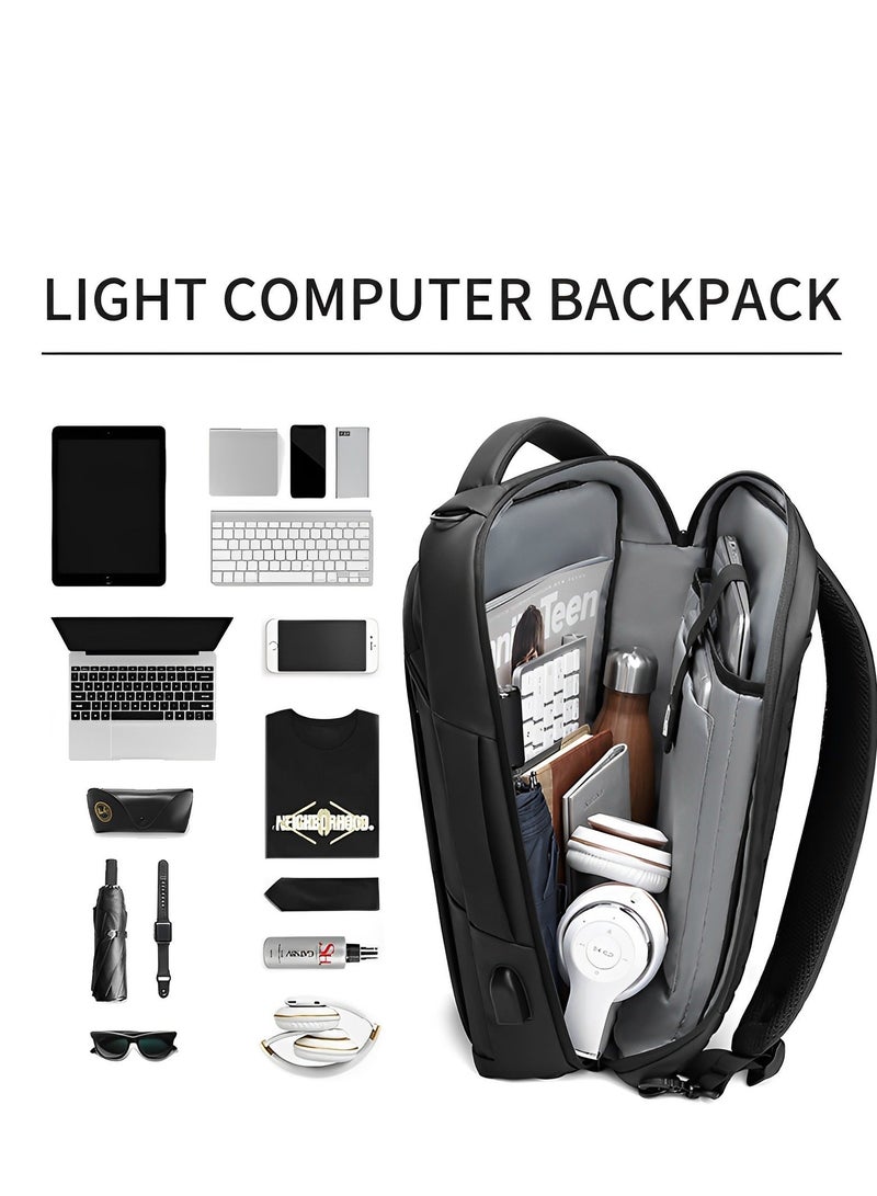 Skycare Business Travel Waterproof Backpack, Multi-functional Large Capacity Expandable Computer Bag for Handheld or Shoulder Carry - Image 3