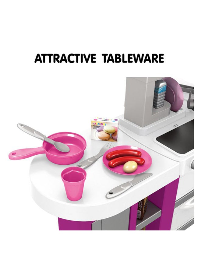 مجموعة لعب محمولة خفيفة الوزن وصغيرة الحجم وفريدة من نوعها للمطبخ الإبداعي 61X33X72.5سم - Image 5