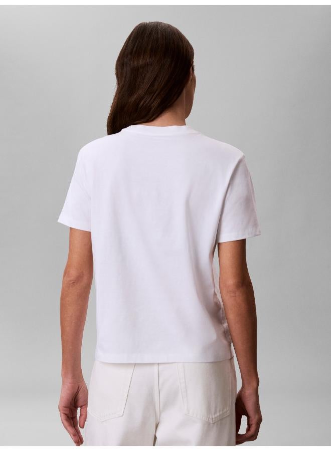 CALVIN KLEIN Logo Crew Neck Tee - Image 2