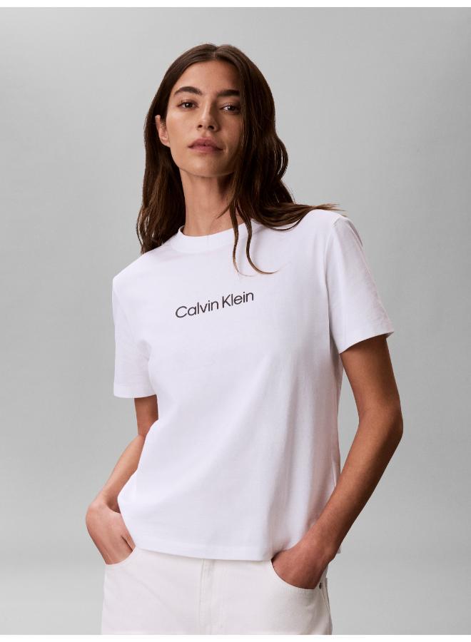 CALVIN KLEIN Logo Crew Neck Tee - Image 1