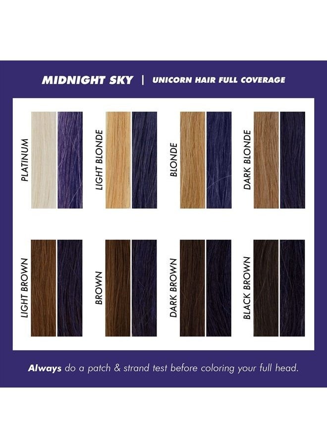 Lime Crime Temporary Hair Color, Midnight Sky - Damage-Free Semi-Permanent Hair Color Conditions & Moisturizes - Temporary Hair Tint Kit Has A Sugary Citrus Vanilla Scent - Vegan & Cruelty-Free  - Image 4