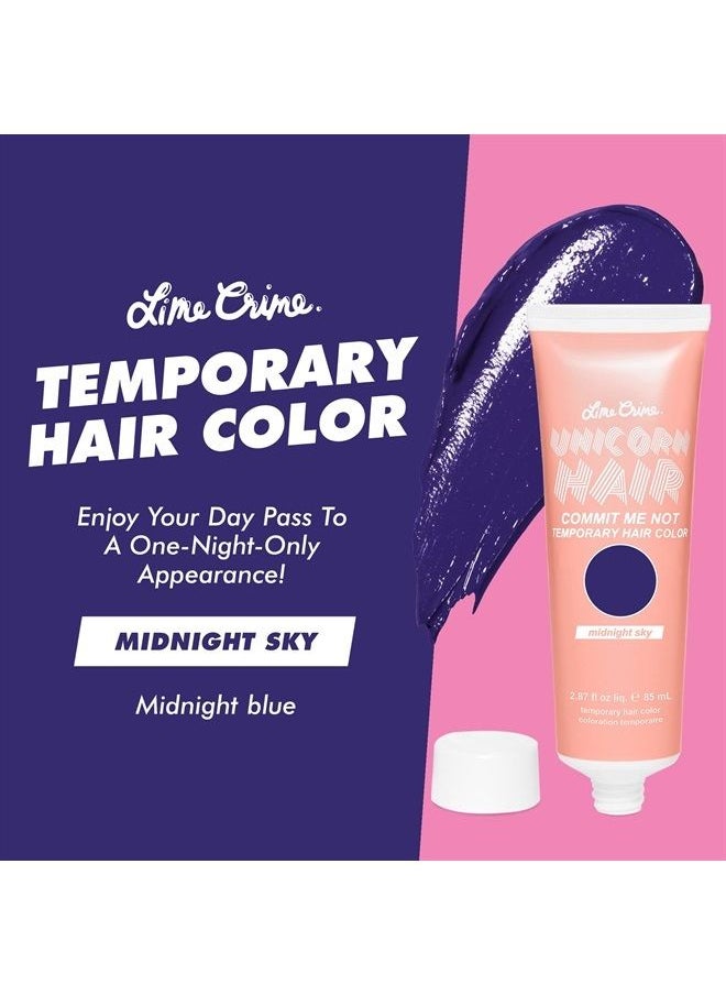 Lime Crime Temporary Hair Color, Midnight Sky - Damage-Free Semi-Permanent Hair Color Conditions & Moisturizes - Temporary Hair Tint Kit Has A Sugary Citrus Vanilla Scent - Vegan & Cruelty-Free  - Image 2