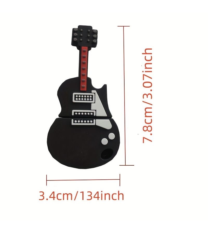 USB Flash Drive 32GB Creative Guitar Design Cute Cartoon Novelty Gift for Office Student Use - Image 2