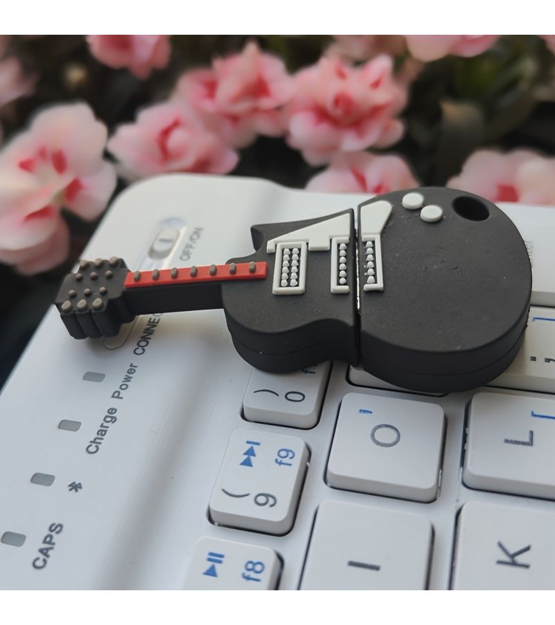 USB Flash Drive 32GB Creative Guitar Design Cute Cartoon Novelty Gift for Office Student Use - Image 3