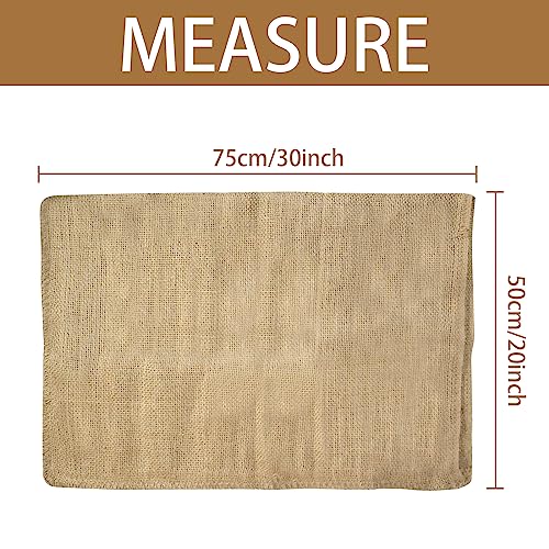 Zplontya Large Burlap Bags 20x30 Inch Natural Jute Single Burlap Sacks, Reusable Plant Grow Bags Root Vegetable Holders, Strong Potato Sacks for Gardening Planting Food Storage,Outdoor Games for Kids - Image 2