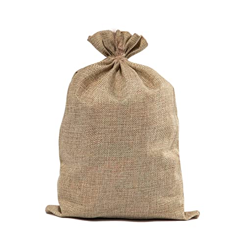 Zplontya Large Burlap Bags 20x30 Inch Natural Jute Single Burlap Sacks, Reusable Plant Grow Bags Root Vegetable Holders, Strong Potato Sacks for Gardening Planting Food Storage,Outdoor Games for Kids - Image 1