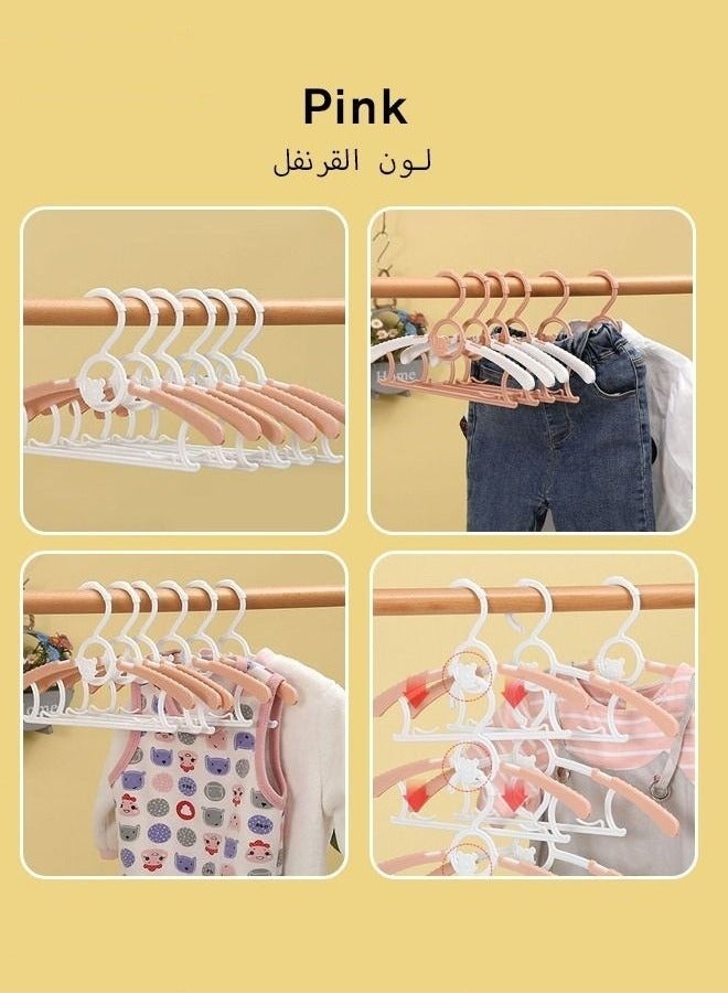 MIXDE Baby 30PCS Nursery Closet Hangers 28-36cm PP Adjustable Infant Cloth Pant Coat Hanger for Newborn Girl and Boy Toddlers Kids - Image 2