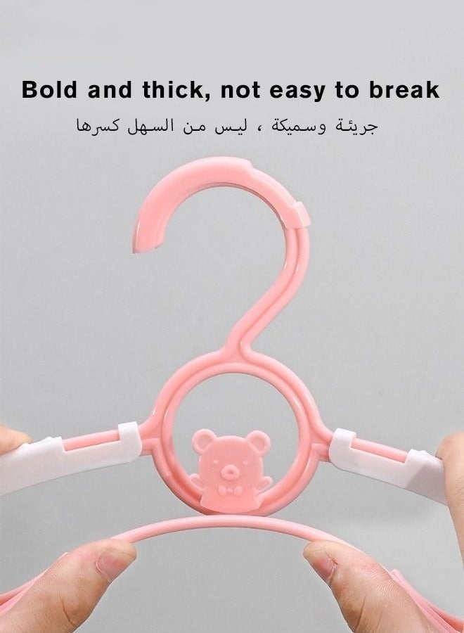 MIXDE Baby 30PCS Nursery Closet Hangers 28-36cm PP Adjustable Infant Cloth Pant Coat Hanger for Newborn Girl and Boy Toddlers Kids - Image 5