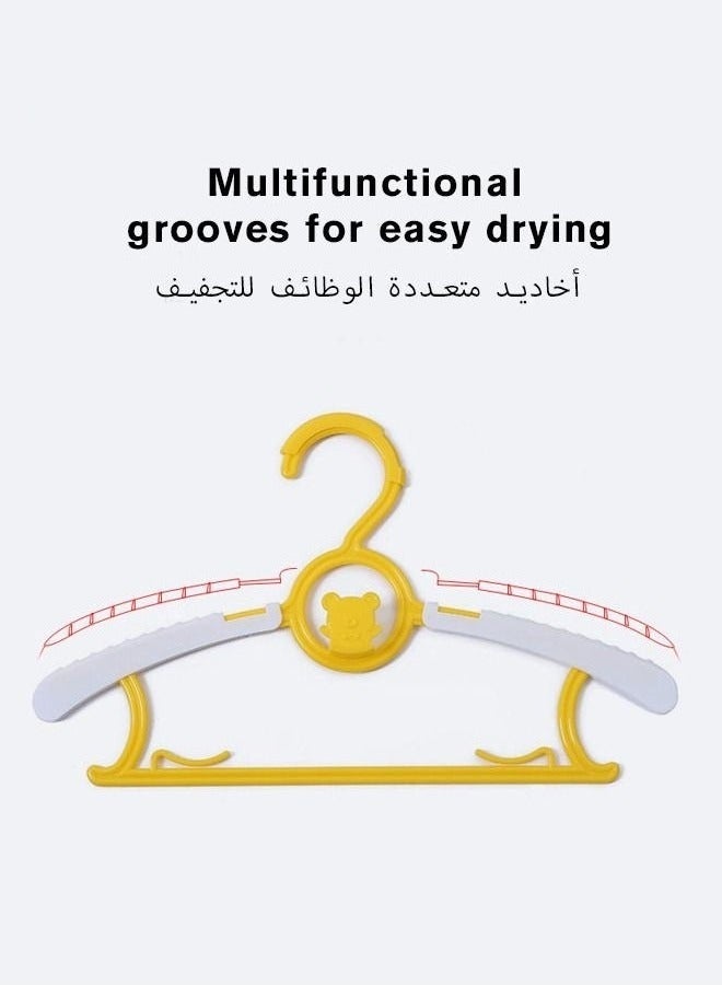 MIXDE Baby 30PCS Nursery Closet Hangers 28-36cm PP Adjustable Infant Cloth Pant Coat Hanger for Newborn Girl and Boy Toddlers Kids - Image 4