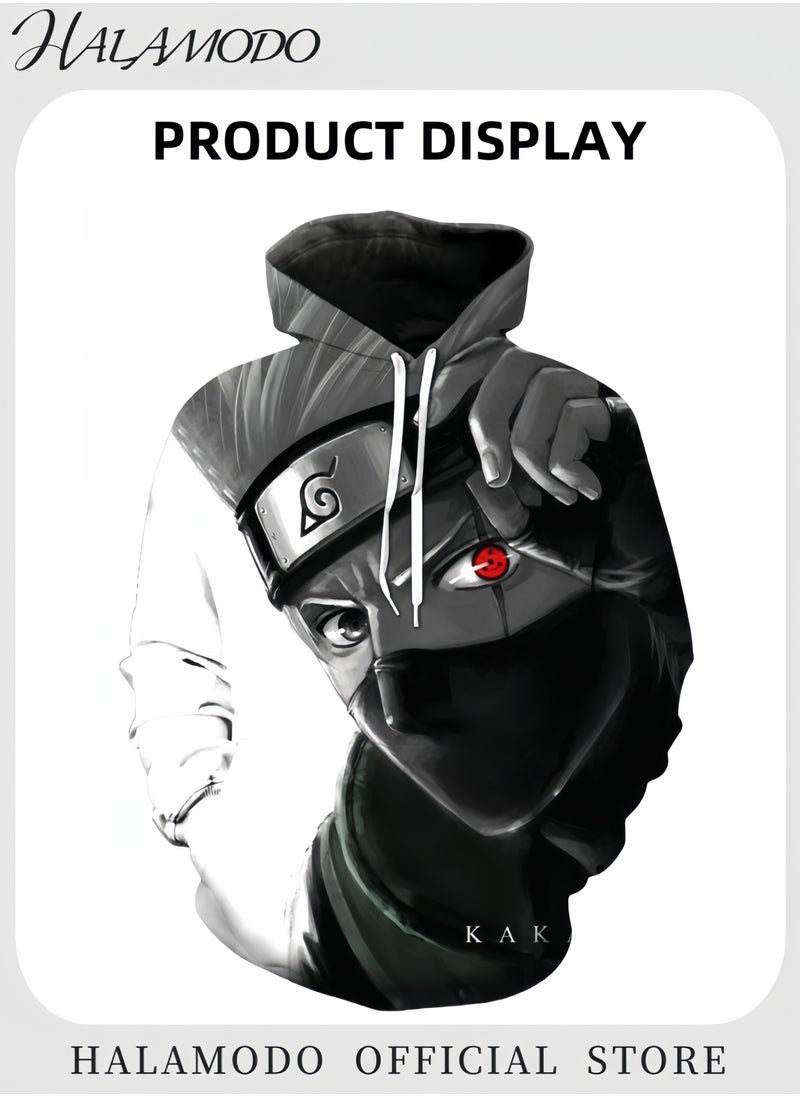 HALAMODO Unisex Hoodies with 3D Printed Cosplay Sweatshirt Novelty Long-Sleeved Tops Fashion Youth Pullovers Casual Sweatshirts Sportswear with Drawstrings & Large Pockets for Men Women Boys Girls  - Image 2