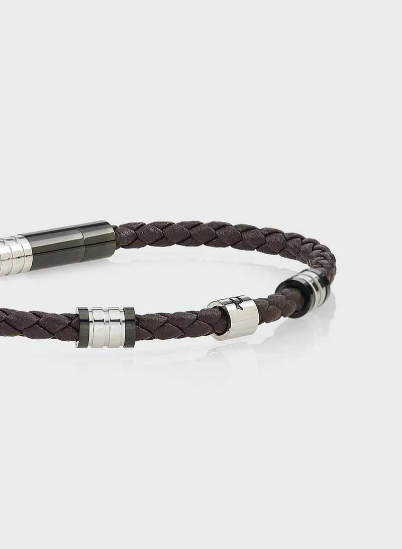 POLICE Twisty Braided Bracelet