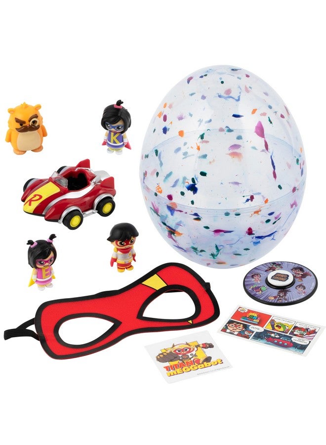 Ryan's World RYAN'S WORLD The Movie Mega Microverse Egg, Discover 8 Exciting Mystery Toys Inside, Official Toys for Boys & Girls 3+, Exclusive Blind Box Figures, 8Pcs - Image 1