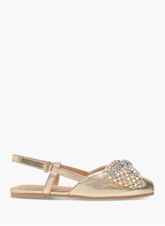 Celeste Girls Mule With Full Daimante Bow Sparkle And Shine  - Image 3