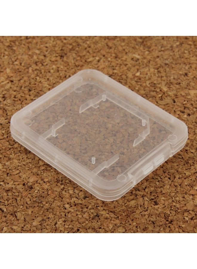 BURAQ 100Pcs Transparent Plastic Storage Card Box for Secure Digital Memory Card / SD Card  - Image 3