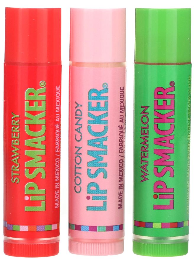 Lip Smacker Lip Balm Original & Best Flavors 3 Pack 0.14 oz (4 g) Each