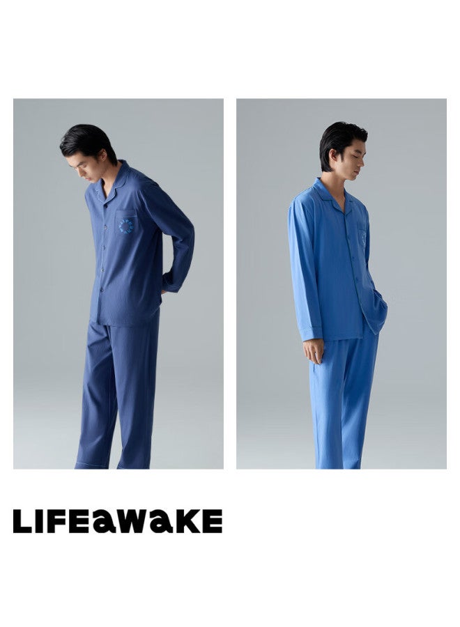 HLA Hailan Home Men's And Women's 25 New Pure Cotton 7a Antibacterial Long Sleeve Long Pants Home Wear Set - Image 3