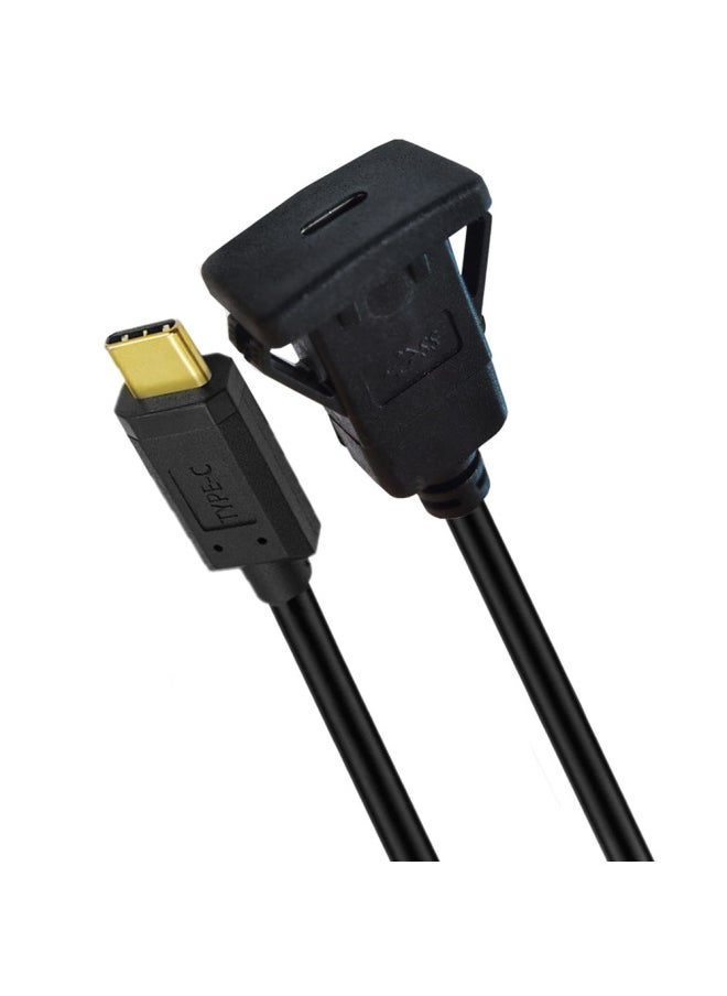 Generic - Panel Line Type-c Over 3A Current 10 Gb/s Extended Data Charging Car Yacht Motorcycle Dashboard Line-Line Length:1 M - Image 1