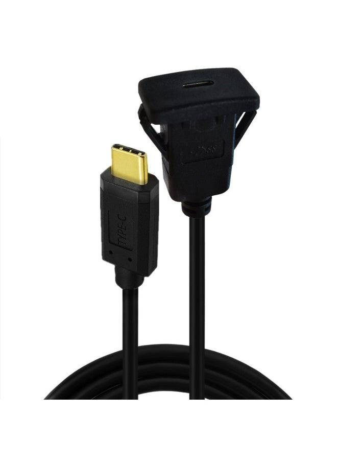 Generic - Panel Line Type-c Over 3A Current 10 Gb/s Extended Data Charging Car Yacht Motorcycle Dashboard Line-Line Length:1 M - Image 1