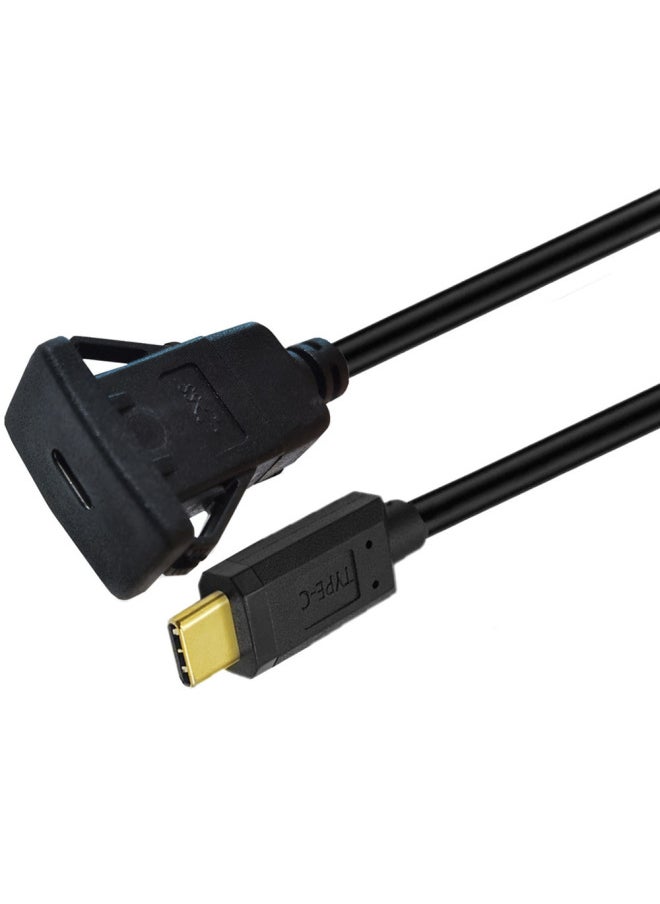 Generic - Panel Line Type-c Over 3A Current 10 Gb/s Extended Data Charging Car Yacht Motorcycle Dashboard Line-Line Length:1 M - Image 1