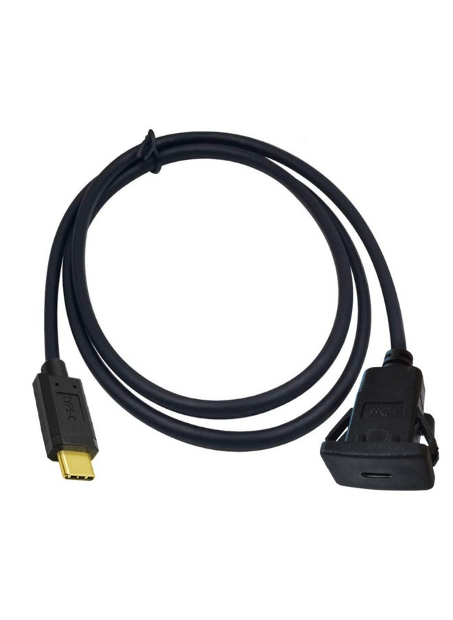 Generic - Panel Line Type-c Over 3A Current 10 Gb/s Extended Data Charging Car Yacht Motorcycle Dashboard Line-Line Length:1 M - Image 1