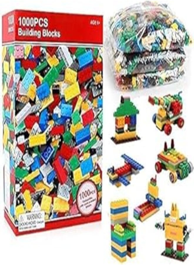 Generic Generic 1000 Pieces Building Bricks Set City DIY Creative Brick Bulk Assembled Toys For Children 