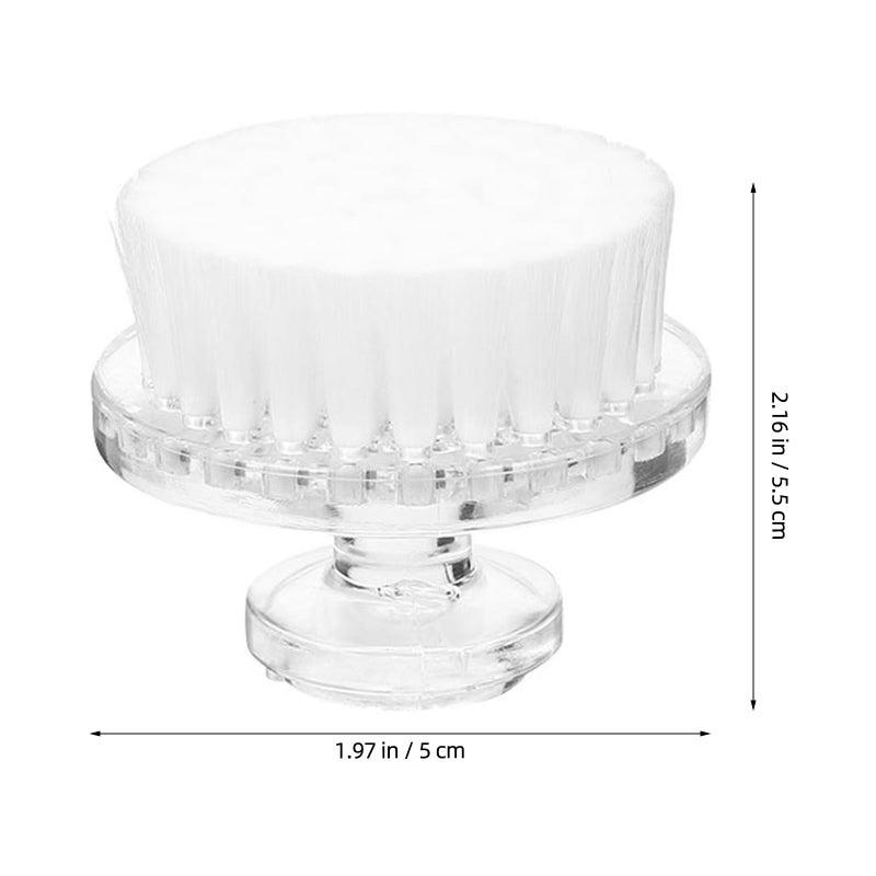 White Soft Bristle Facial Cleansing Brush For Sensitive Skin Daily Exfoliating - Image 3