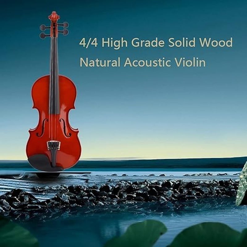 4/4 Equaliser Violin, Full Size Maple EQ Beginner Violins Kit, Violin Outfit Set With Piano Case - Image 5