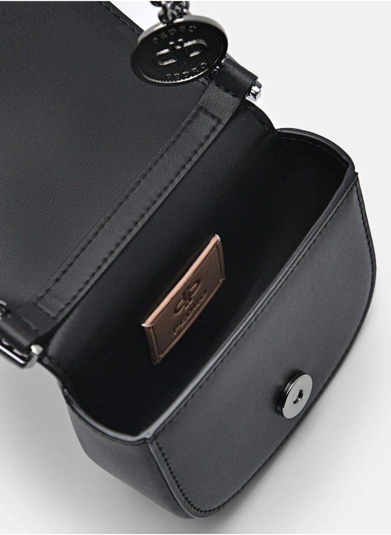 Pedro - Pedro Icon Leather Micro Sling Pouch Crossbody Shoulder Bag - Image 1