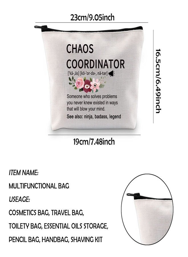 حقيبة مكياج بسحاب بتصميم مضحك من WCGXKO Chaos Coordinator (Chaos CoordinatorD) - Image 2