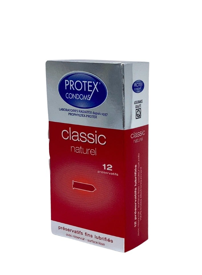PROTEX Classic Naturel Condoms Pack of 12