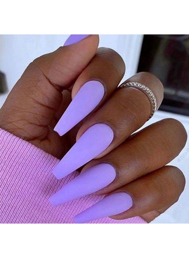 Addfavor 200Pcs Coffin Press On Nails Long Full Cover Acrylic Fake Nails Ballerina False Nail Tips With Chunky Glitter And Sticker Decals For Women Teen Girls Fingernail Design Manicure - Image 1