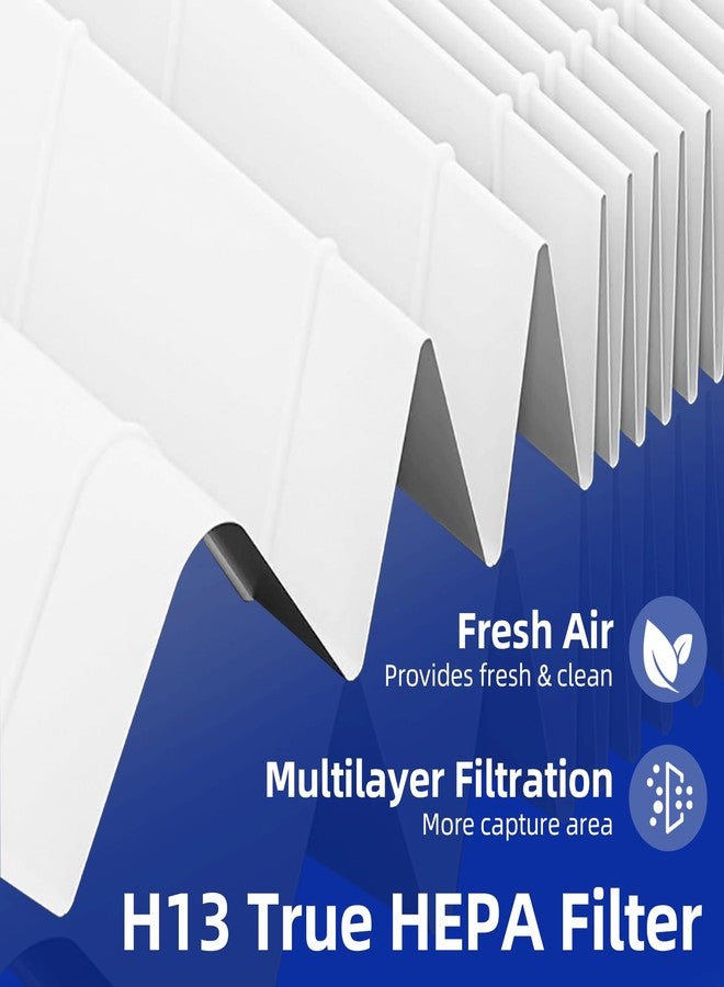 Pulluty HPA100 Replacement Filters for Honeywell Air Purifier,Compatible with HPA100,HPA094, HPA104, HPA105 HPA3100, HPA5100,4 True HEPA R Filter + 8 Activated Carbon Pre-Filter A,Part No. HRF-ARVP100 - Image 4