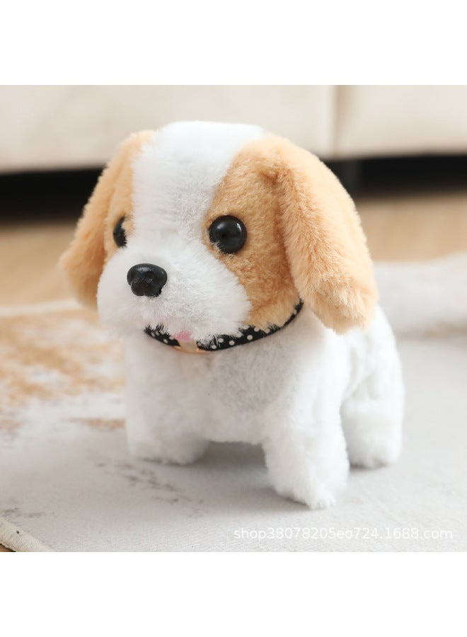 Electronic Pet Electric Dog Will Run Will Call Stall Toys Home Ornaments Animal Dolls Cross-border-Color:White And Yellow Saint Bernard-necklace-Specifications:Non-opp Bag  - Image 5
