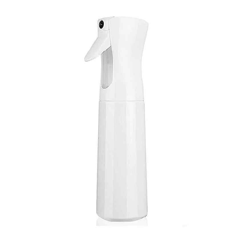 INOVERA Refillable Empty Mist Water Spray Bottle for Taming Hair in Morning, Hairstyling, Plants, Pets (White, 300ml) - Image 1