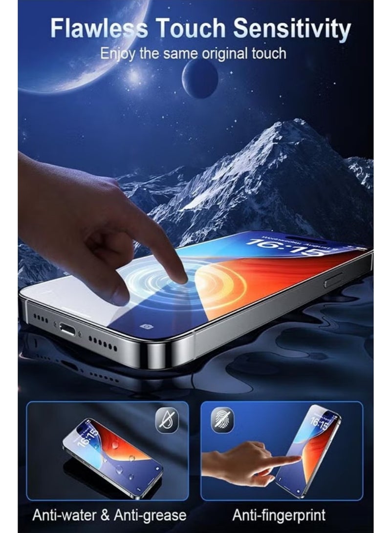 iPhone 16 Plus Screen Protector 6.7 inch - HD Clear Film, Ultimate Display Protection, Crystal Clear Clarity, Easy Installation, Premium Quality, 2 Pack - Image 4