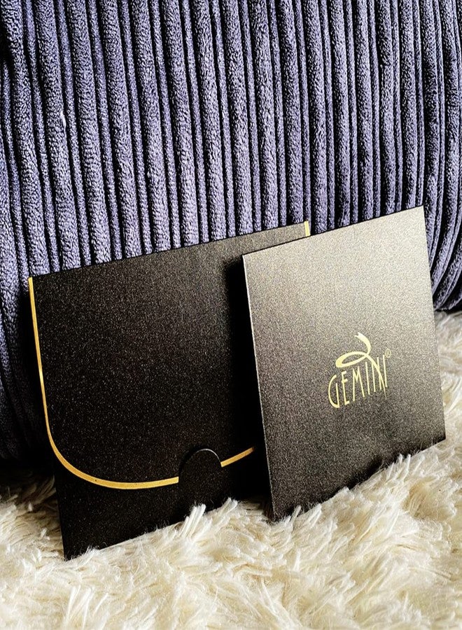 جيميناي طقم خواتم زفاف متطابقة من التيتانيوم الأزرق بتصميم برج الجوزاء، مُخصصة للعروسين، بتصميم مسطح ومريح، هدية مثالية لعيد الحب - Image 4