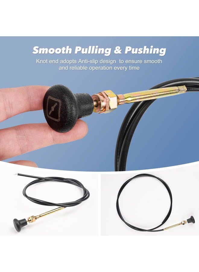 Ulreon 290-610 Choke Cable Push Pull Cable for Bad Boy Zero-Turn Mowers Compact CZT CZT Elite MZ MZ Magnum Maverick Outlaw XP Outlaw ZT and ZT Elite Control Replacement for 054-8017-00 - Image 5