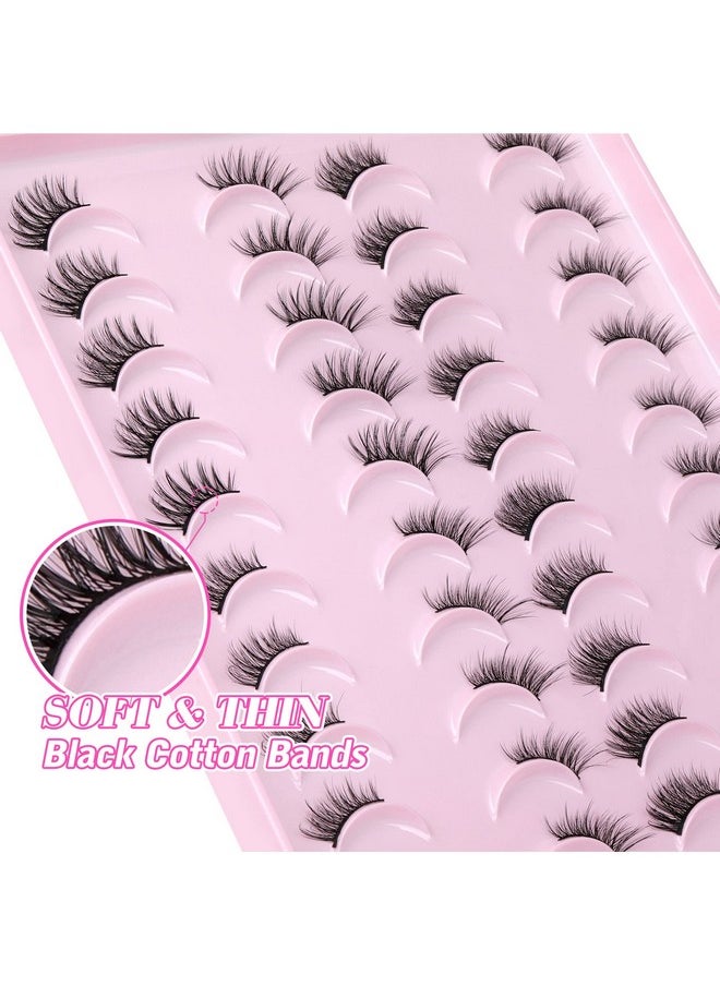 Half Lashes Natural Look Fluffy False Eyelashes Wispy 4 Styles Cat Eye Lashes 3D Natural Volume Accent Lashes 20 Pairs Pack By Yawamica - pzsku/ZABDBFA4386E62BFD9AEEZ/45/_/1707975203/27f3524d-db2c-49ca-a5ab-a7b7736b5bc0