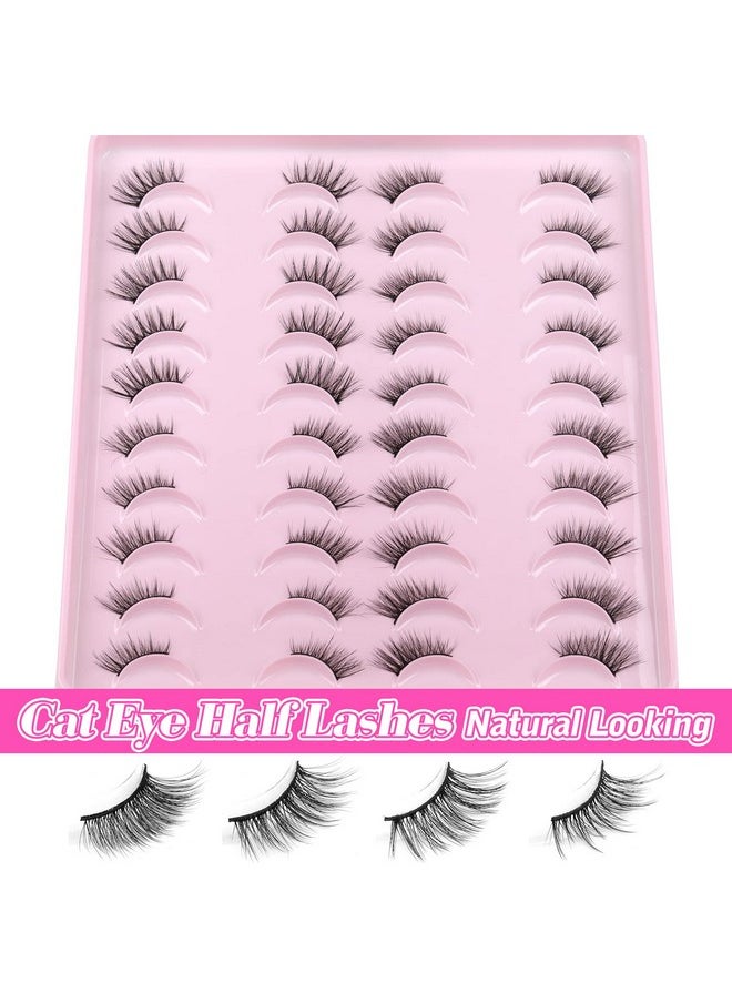 Half Lashes Natural Look Fluffy False Eyelashes Wispy 4 Styles Cat Eye Lashes 3D Natural Volume Accent Lashes 20 Pairs Pack By Yawamica - pzsku/ZABDBFA4386E62BFD9AEEZ/45/_/1707975281/33ec8372-be40-40fc-a8fa-bf5a0b6a6027