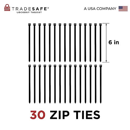 TRADESAFE Lockout Tagout Tags - 30 Danger Do Not Operate Tag with 30 Zip Ties, Premium 32 mil Vinyl, OSHA Compliant Loto Tags for Lock Out Tag Out, Equipment Repair - Image 4