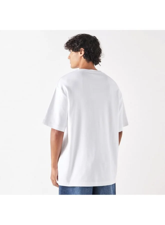 SP Characters Graphic Print Crew Neck T-shirt with Short Sleeves