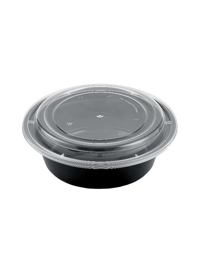 packwell مجموعة حاويات أساسية سوداء Ro32 وغطاء 10 قطع - Image 4