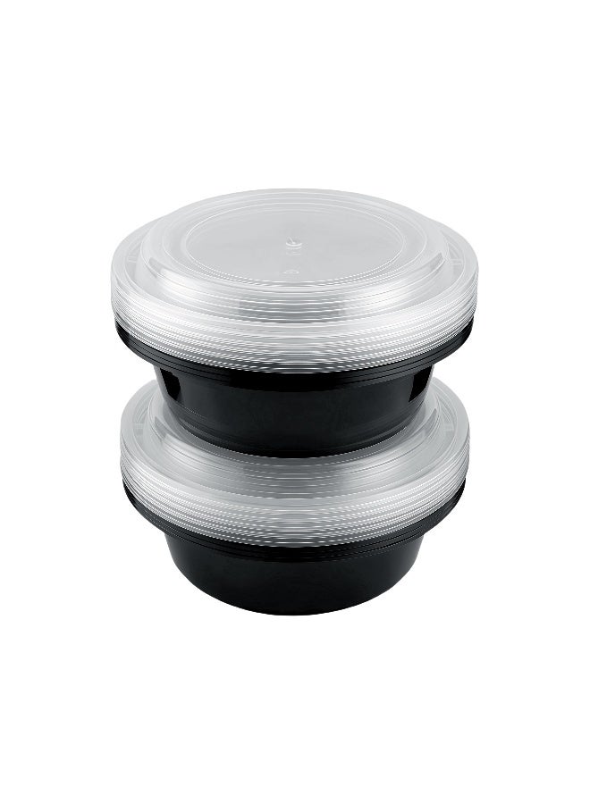 packwell مجموعة حاويات أساسية سوداء Ro32 وغطاء 10 قطع - Image 2