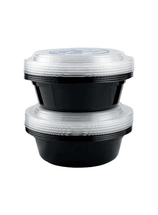 packwell مجموعة حاويات أساسية سوداء Ro32 وغطاء 10 قطع - Image 5