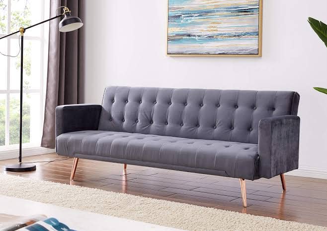 Fascination FASINATION Sofa Legs Sofa Furniture PVD Glossy Finish Cone Shape Design Sofa Leg Set of 4 4 InchRose Gold - Image 3