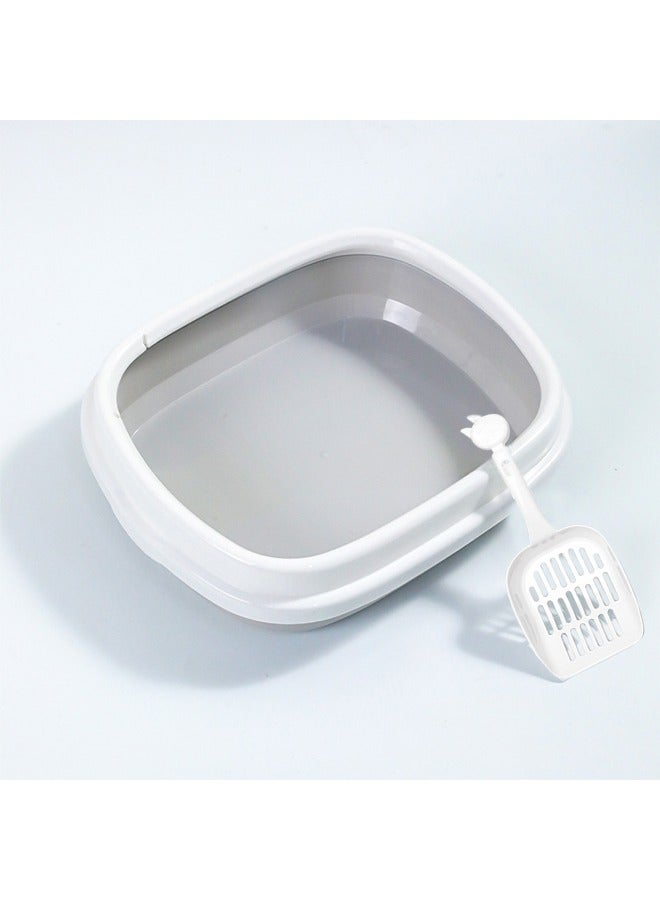 Yolu Cat Litter Box With Scoop, Extra Large Litter Box With Size 46x38x13cm  - Image 3