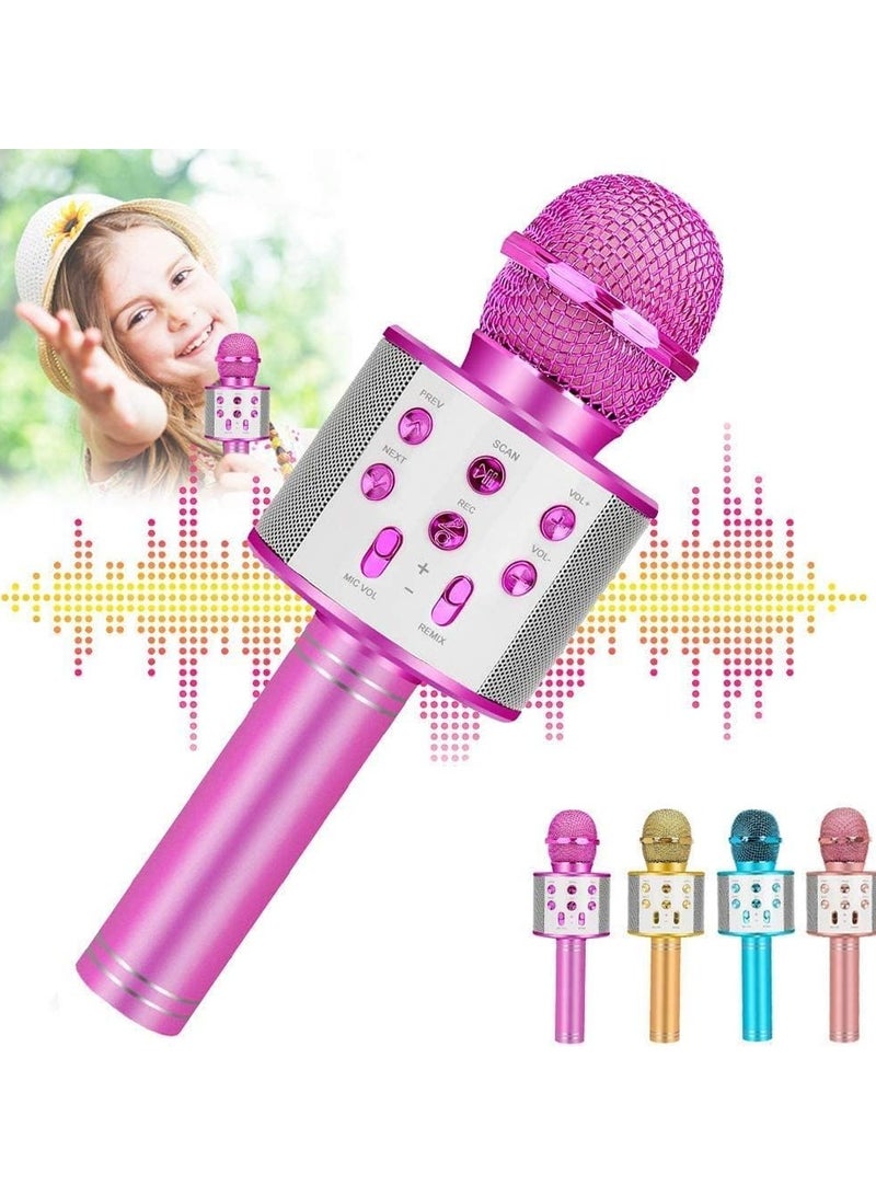 Girl Toys Microphone for Kids,4 5 Year Old Girl Birthday Gifts-6 7 8 9 10 Year Old Girl Gifts Ideas,Girls Toys Age 6-8,Girl Toys Age 6-7,Girls Toys 8-10 Years Old, Bluetooth (Purple) - Image 1