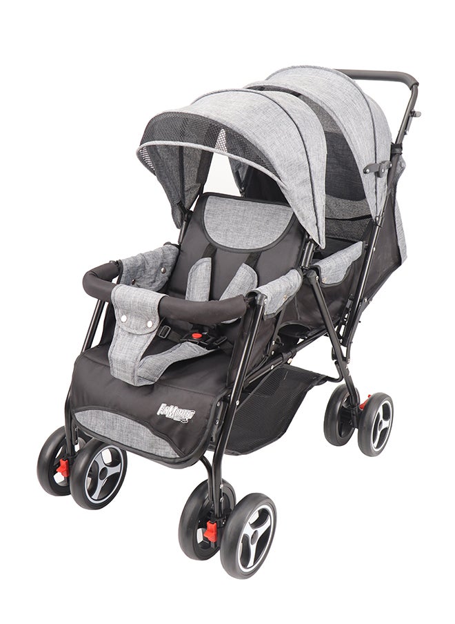 FUN MOMENT - Foldable Two Seat Stroller - Image 1
